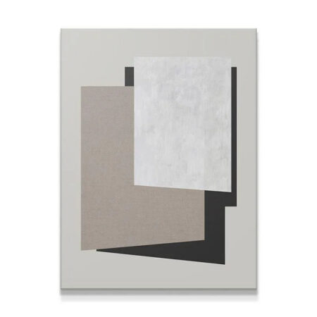 Full view of the minimalist geometric abstract canvas art 'Shadow'.