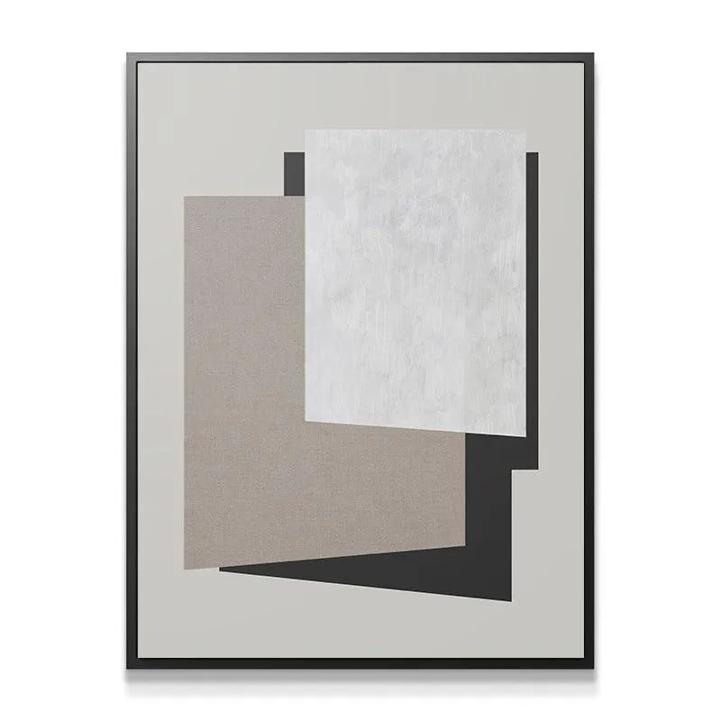 Close-up texture shot highlighting the stucco-like white shape in 'Shadow' artwork.