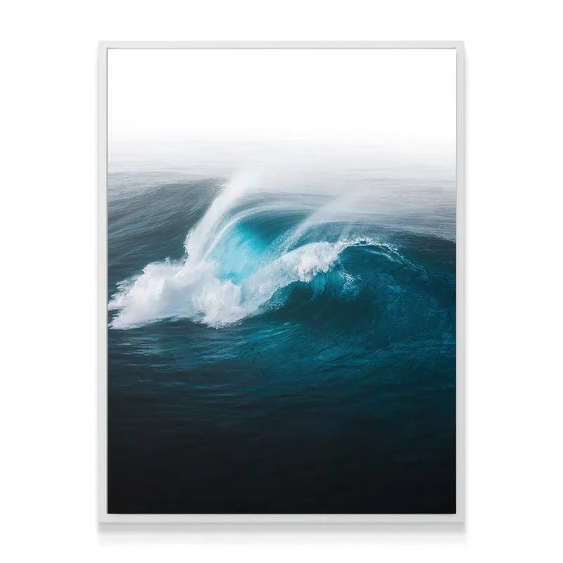 Textured view of the churning, dark indigo water surface in the 'Slab In The Dark' artwork.