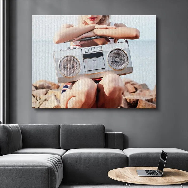 Bright, high-key image highlighting the summer colors and seaside background for the perfect Speaker Duty setup.