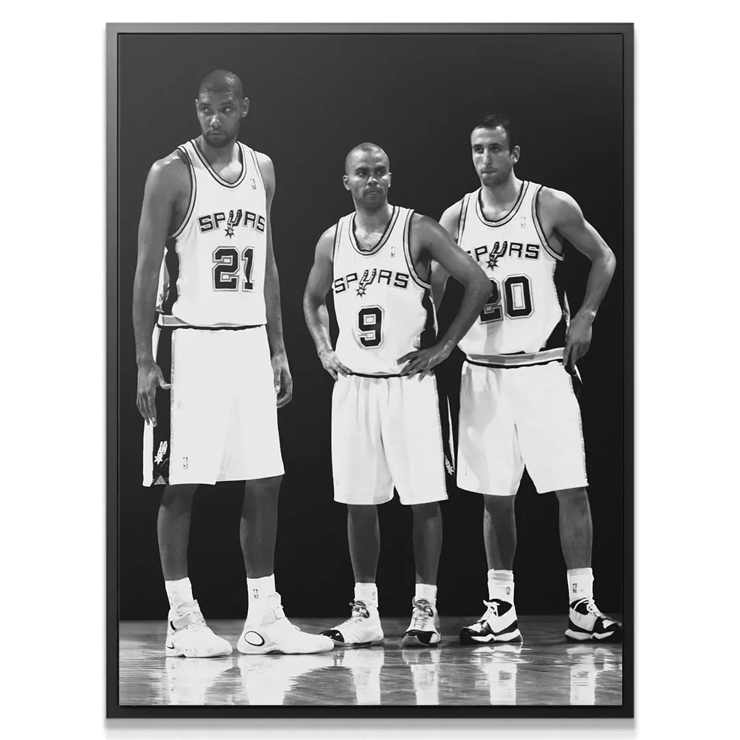 Spurs 3 - #1 - Premium NBA Basketball Canvas Wall Art by MasterPeaceWall