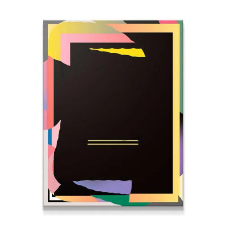 Full view of the 'Subtle Kicks' modern abstract canvas print against a white background.