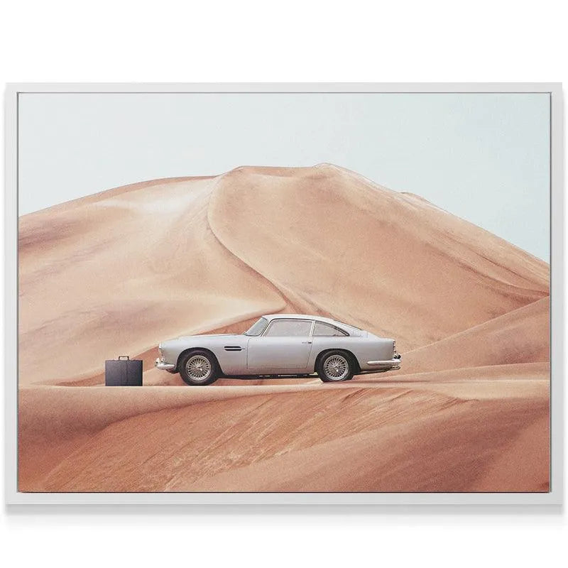 Texture shot highlighting the smooth, undulating surface of the peach-colored desert sand in 'The Drop' photograph.