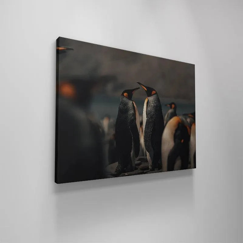 Wildlife photography capturing the stoic posture and verticality of 'The Kings' subjects.