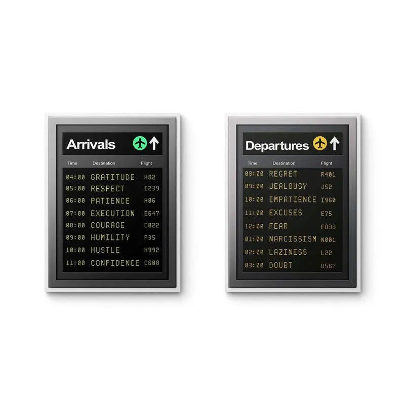 High-angle shot highlighting the sleek black frame texture of the digital display Travel Set.