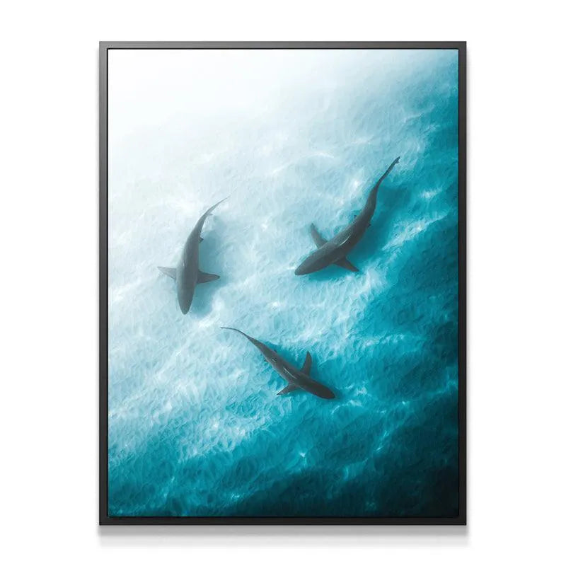 Close-up detail showing the ripples and light texture in the 'Triple Threat' ocean water surface.