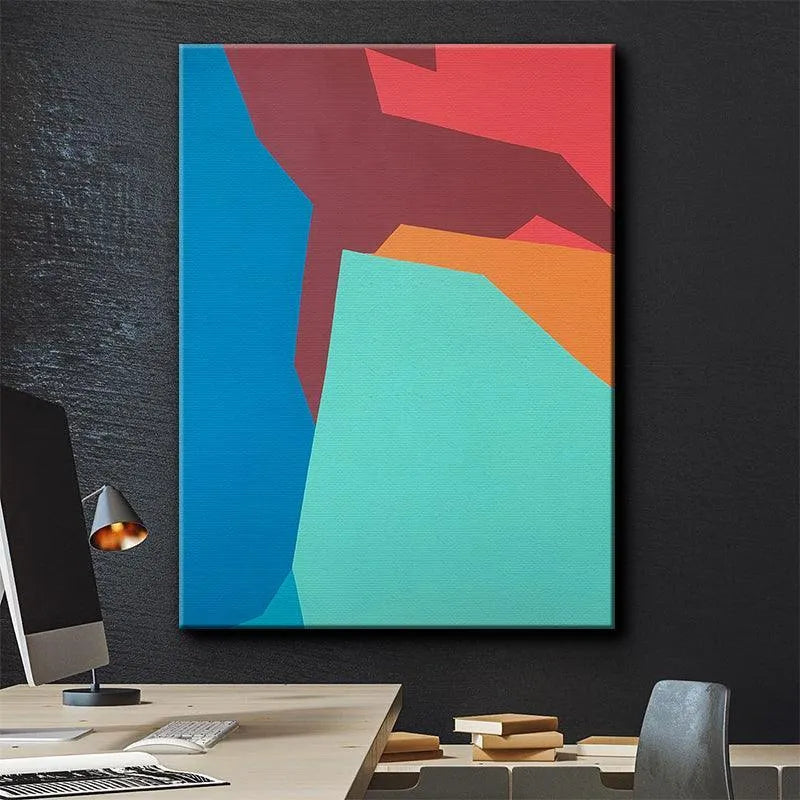Texture simulation of the smooth, flat paint application on the surface of VANGOGHScave1 abstract art.