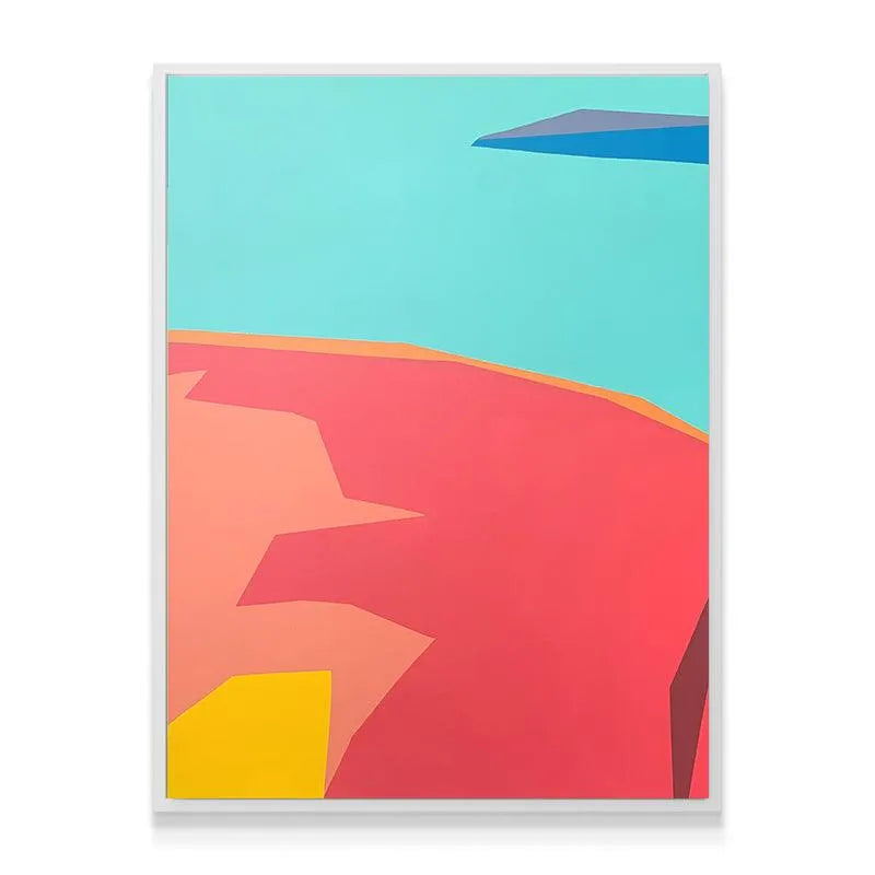 VANGOGHScrest: Abstract landscape depiction featuring the bold red 'crest' element.