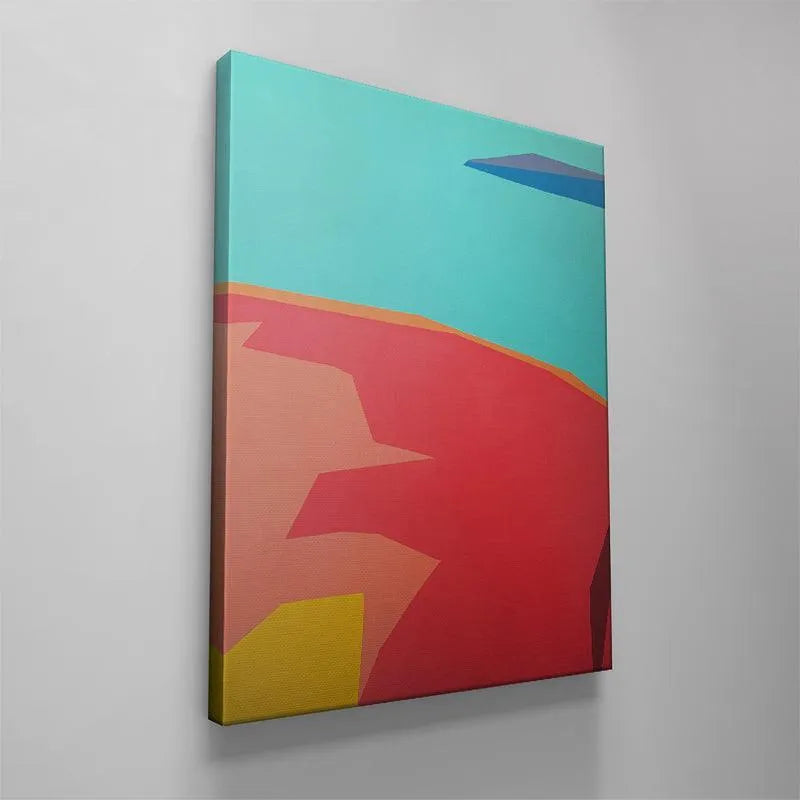 VANGOGHScrest: Lifestyle view of the painting mounted on a minimalist white gallery wall in a home setting.