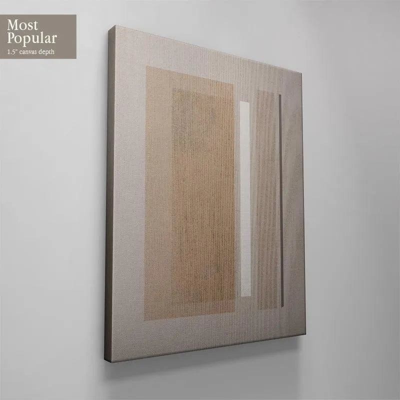 Vertical composition featuring all shades of beige and taupe in the 'Velvet Beige' design.
