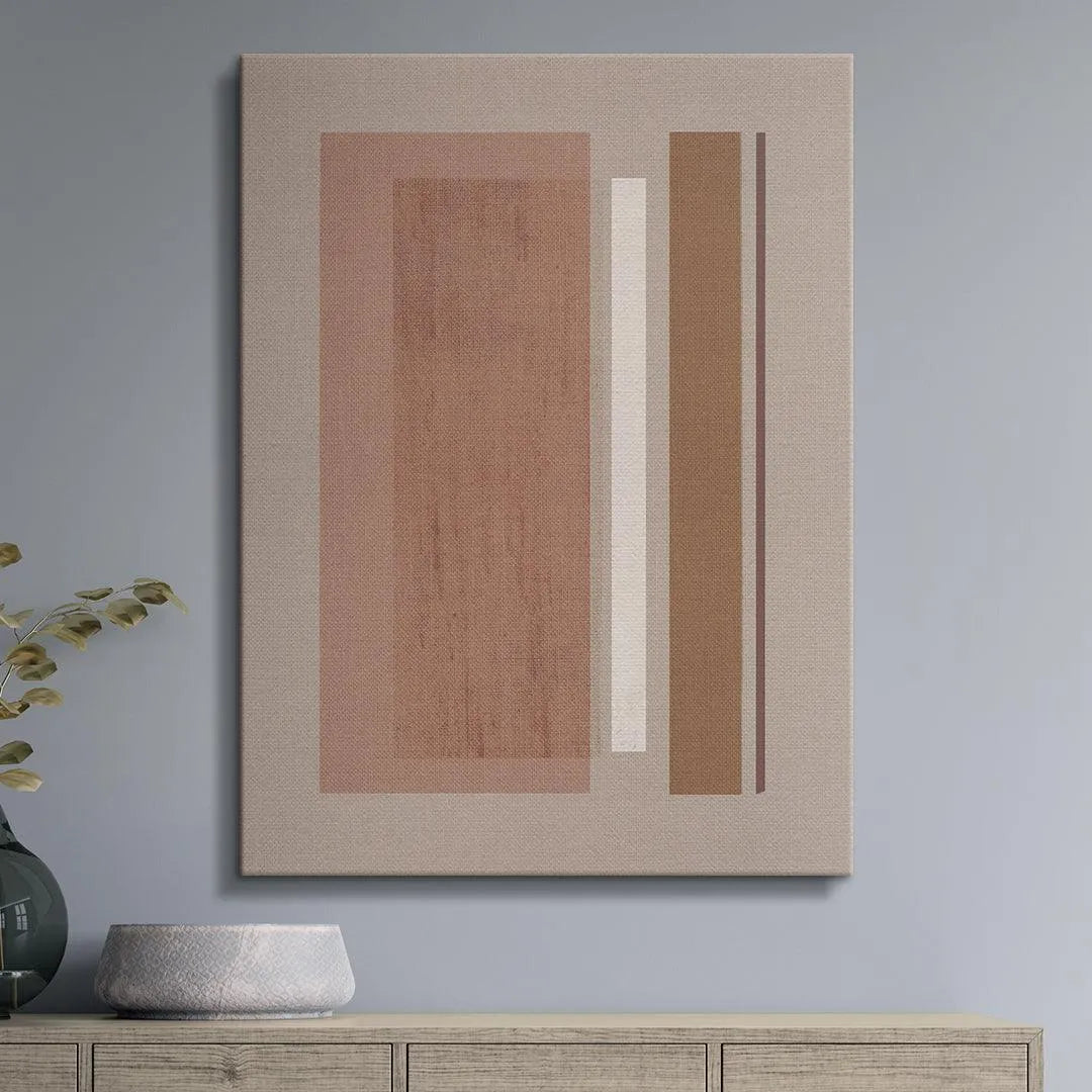 Corner detail shot illustrating the crisp lines and layered colors of the Velvet Pink canvas.